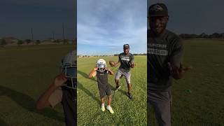 7U Football Player Trained By His Dad 🏈 @darrionjunior #football #houston #athlete #kids #kidsvideo