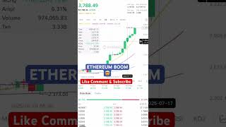 ETHEREUM BOOM #eth #ethereum #cryptocurrency #trending #crypto #cryptonews #cryptomarket #viral