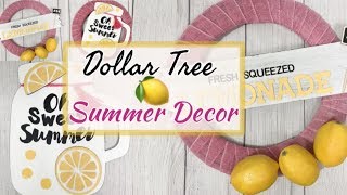 DOLLAR TREE DIY | LEMON DECOR 🍋 | BUDGET DIY DECOR