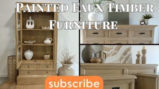 "PAINTED FAUX WOOD Furniture" DIY