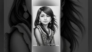 Little Girl Pencil Sketch Animation