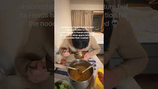 my french bf said its rude to slurp noodles in france #couple #cultureshock #asian