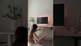 set up my desk with me #desksetup  #deskdecor #homeofficeideas #neutralaesthetic #gamergirls