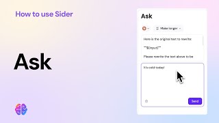 8-1 Ask: Ask AI Questions - Sider