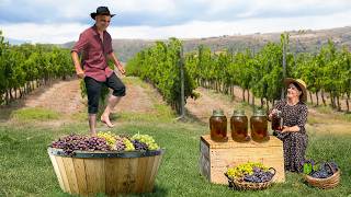 Harvesting Grape From A Vineyard! The Best Grape Dessert in Village