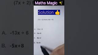 Algebra Questions 👍👍।। सिखे मजेदार गणित।।Scc kr liye important Questions 🔥🔥 #maths #mathstricks