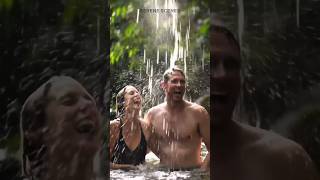 Romantic Waterfall Love | Serene Scenes 💧❤️ #WaterfallLove #RomanticNature #SereneScenes