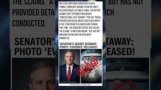 Senator CAUGHT Using Taxpayer Money for Luxury "Research" Trip