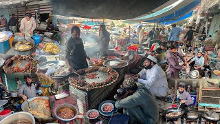 Traditional Breakfast in Afghanistan | Afghanistan’s Extreme Street Food | Liver Fry | Kabuli Pulao