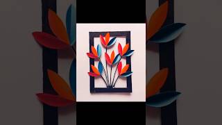 DIY Paper Wall hanging #paperwalldecor #papercraft #diywallhangingcraft #craft #diy