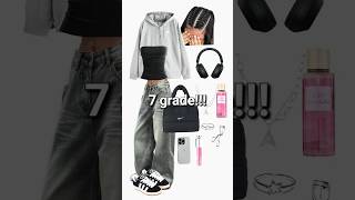 ✅️Outfits from 0 - 7 grade✅️ #preppy #cute #aesthetic #fashion #shortvideo #trending #outfit #grade