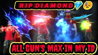 All Gun Max In 10 Minute- Best Trips And Trick Rip Diamonds💎 😁- Garena Free Fire