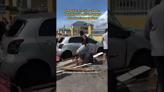 After the Storm: Black River Hospital Parking, Jamaica #flood  #jamaica
