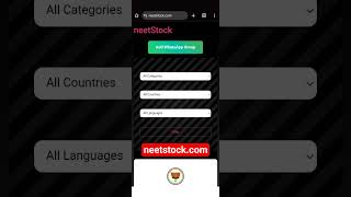 Add Your WhatsApp Group for free on neetstock #whatsapp