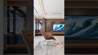 Modern living room tv wall cabinet #livingroom #tv #interior #interiordesign #vrishtidesigns