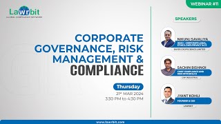 LawgicalTalk #11 - Governance, Risk Management & Compliances (GRC) Strategies for New Age Businesses