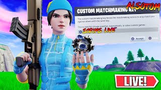 🔴 (NA EAST) CUSTOM MATCHMAKING SCRIMS LIVE! SOLO/DUOS/TRIOS/SQUADS FORTNITE LIVE PS4,XBOX,PC,MOBILE