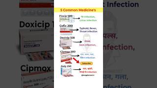 Top 5 Common Medicines |✨💯💊 #shorts #doctor #medical #medicine #pharmacy #shortsfeed #common #dawah