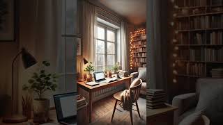 Cozy Study Room Aesthetic | Relaxing Study Space Inspiration 📚✨ #study #CozyStudyRoom #pomodoro