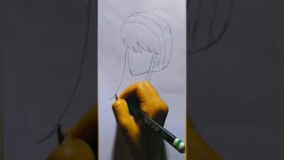Anime girl 🥰 #youtubeshorts #shorts #viral #girldrawing #anime