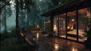 森の中の雨の夜 🌲 | 癒しの雨音でぐっすり眠る
