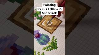 Painting OAK LOGS in Minecraft! #minecraft