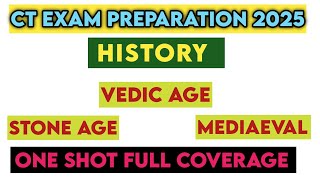 CT ENTRANCE EXAM PREPARATION 2025 SOCIAL SCIENCE I STONE AGE/VEDIC AGE/MEDIAEVAL AGE 