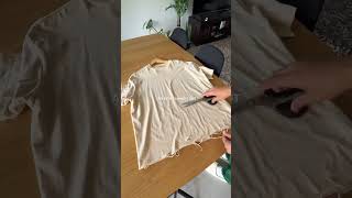 How To Distress A T-Shirt! 😮 #shorts