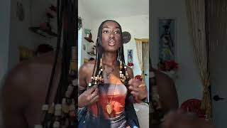 Adding beads 💆🏾‍♀️ #fulanibraids #blackhairstyles #beads