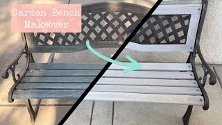 Garden Bench Makeover
