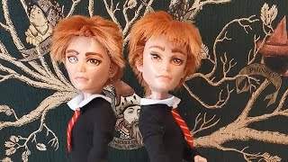 Fred and George Weasley Repaint Doll #harrypotter #repaintdoll #ooakdoll #customdoll #dollartist