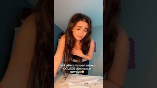 Someone RIPPED my college degree!! 😨 #college #omg #degree