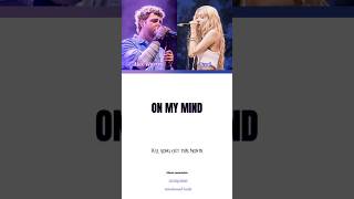 on my mind lyrics #alexwarren #rosé #song #lyrics #pop #countrymusic #onmymind #fyp #youtube #shorts