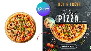 “Pizza Poster Design in Just 4 Minutes | Canva Tutorial 🍕✨ #GraphicDesign”