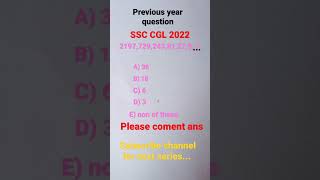 reasoning series...## ssc cgl..