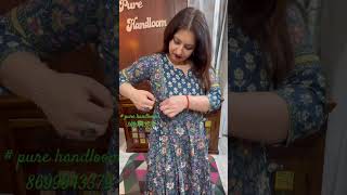#purehandloom#ethnicfashion #Sanganeri#handblock#kalidar#summerfashion#onlineshopping #purecotton