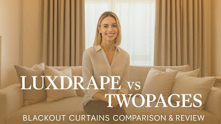 LuxDrape vs TwoPages Curtains | Blackout Curtains Comparison & Review 2025