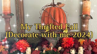 Fall decorate with me 2024!! How to incorporate your thrifted items into your Fall decor