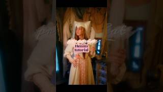 Making a princess hat, also known as a hennin! 👸 #medieval #hennin #princesshat #tutorial #diy
