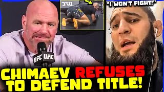 Dana White Reveals SHOCKING NEWS! Khamzat Chimaev REFUSES To DEFEND His UFC Title! Aspinall vs. Gane