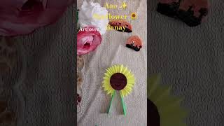 Craft paper /se sunflower 🌻 bnay ✨#shortvideo