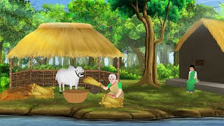 सास की पूंछ कटी गाय | Hindi Story | Hindi Kahaniya | Moral Stories | cartoon story