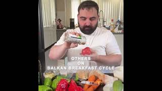 bro hopped on balkan breakfast cycle ☠️ #gym #gymlife #gymedit #balkan #breakfast #mukbang