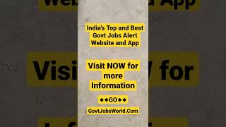 Latest Govt Jobs Today #shorts #viral #sarkariresult #sarkarinaukri #employmentnews #rojgarsamachar