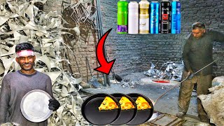 Amazing Manufacturing PIZZA Pan from Spray cans