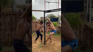 Human Flag Technique 🔥 #fitness #shorts #vipindesifitness #motivation