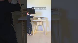 Perfect WFH desk for small spaces with BIG TECH needs