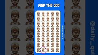 FIND THE ODD EMOJI #findtheoddemojiout #findthedifference