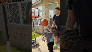 Dad tells son if he makes the shot he gets a toy #shorts