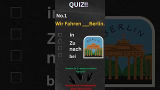 🎯German Quiz Challenge! 🇩🇪🔥 #germangrammar #daf #languagelearning